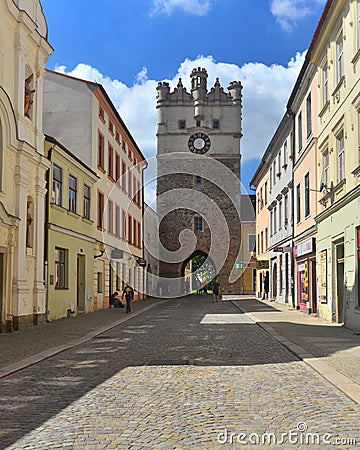 Old tower gate in Jihlava, Czech Republic Editorial Stock Photo