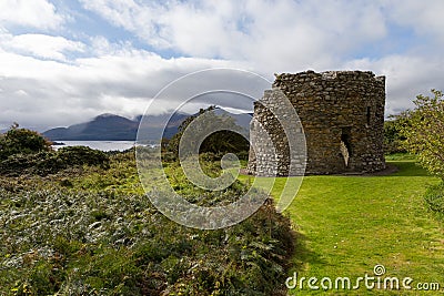 Old Tower At Lough Leane Stock Photo