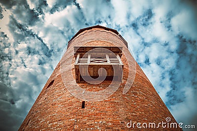 Old tower of the Turaida castle. Sigulda, Latvia Stock Photo