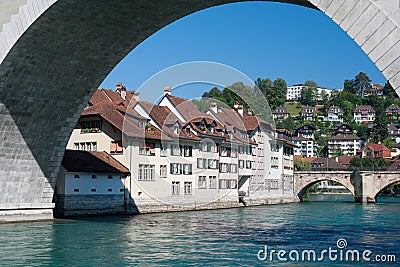 Old town of Bern and the Aare river Stock Photo