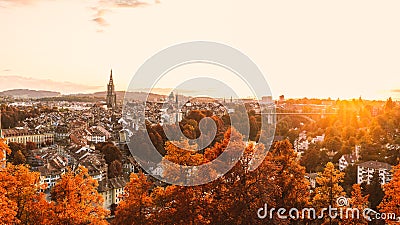 The old town of Bern in autumn Stock Photo