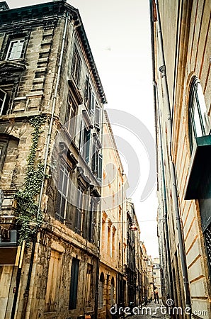 Old town in bordeaux city Stock Photo