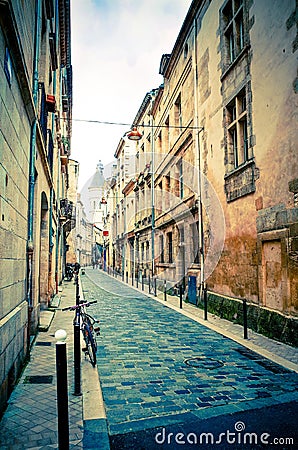 Old town in bordeaux city Stock Photo