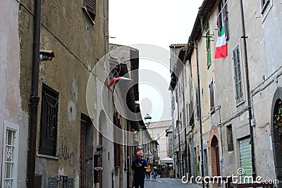 View of old town near rome italy Editorial Stock Photo
