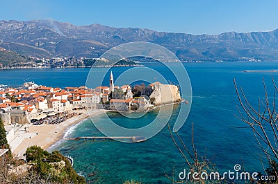 Old town of Budva, Montenegro Stock Photo