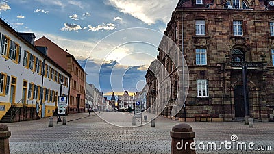 Old town buildings Gorgeous architecture Germany Editorial Stock Photo