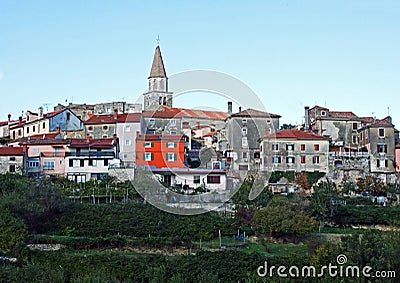 Old town Buzet - Istria, Croatia / Stari grad Buzet - Istra, Hrvatska Editorial Stock Photo