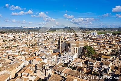 Old town of Campos in Mallorca, Spain Stock Photo