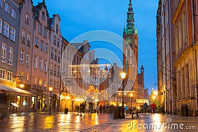 Old town of Gdansk architecture Stock Photo