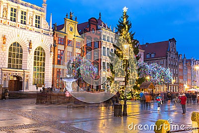 Old town of Gdansk architecture Stock Photo