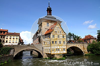 Old Town Hall Bamberg Stock Photo
