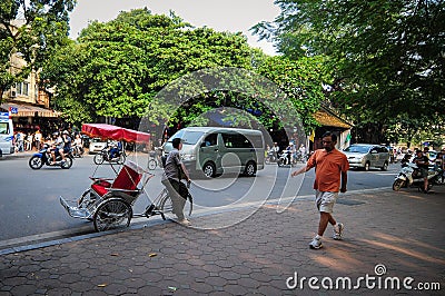 Old Town in Hanoi, Vietnam Editorial Stock Photo