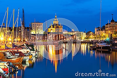 Old Town in Helsinki, Finland Stock Photo