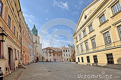 The Old Town in Lublin, Poland Stock Photo