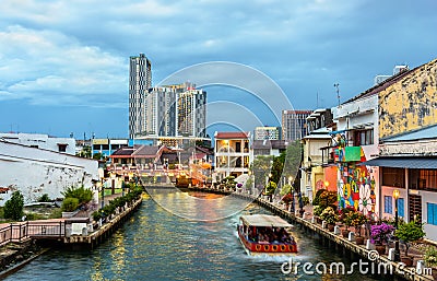 The old town of Malacca, a UNESCO World Heritage Site in Malaysia Stock Photo