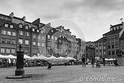 The Old Town Market square. Warsaw. Poland Editorial Stock Photo