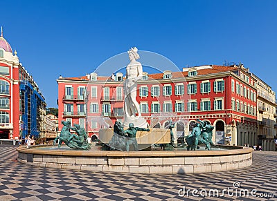 Old town of Nice, France Stock Photo