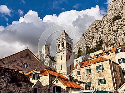 Old town Omis Stock Photo