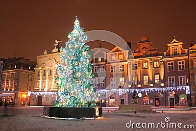 Old town in Poznan, Poland Stock Photo