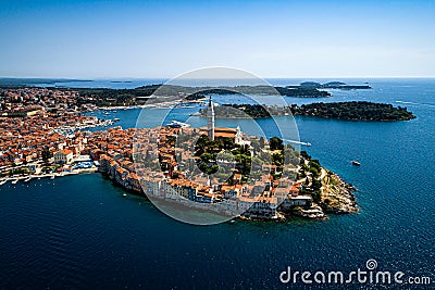 The old town of Rovinj, Croatia travel destination Stock Photo