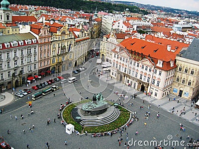 Old Town Square Stock Photo