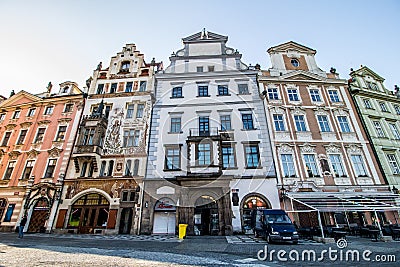Old Town Square in Prague, Czech Republic Editorial Stock Photo