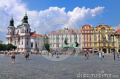 Old Town Square, Prague Editorial Stock Photo