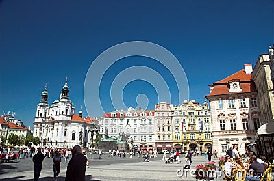 Old Town Square, Prague Editorial Stock Photo