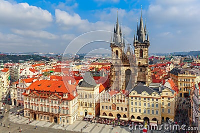 Old Town square in Prague, Czech Republic Stock Photo