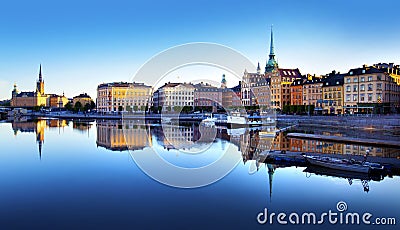 Old Town of Stockholm Stock Photo