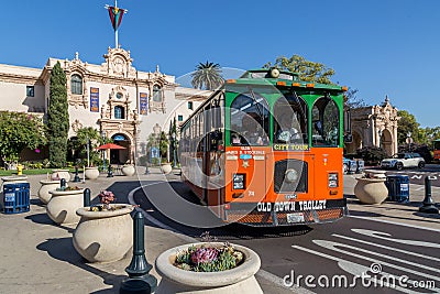 Old Town Trolley Editorial Stock Photo