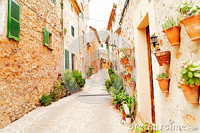 old town of Valdemossa, Majorca Stock Photo