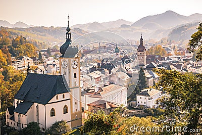 The old town of Waidhofen an der Ybbs in autumn, Mostviertel, Lower Austria, Austria Stock Photo