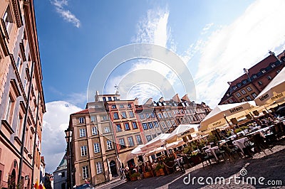Old Town in Warsaw Editorial Stock Photo