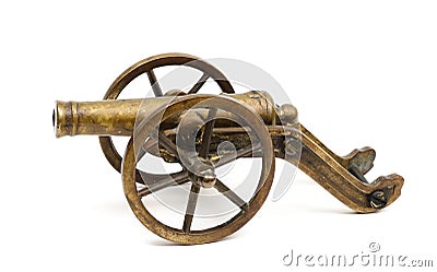 Old toy cannon Stock Photo