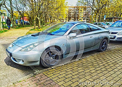 Old Toyota Celica left side view Editorial Stock Photo