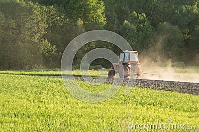 Old tractor Stock Photo