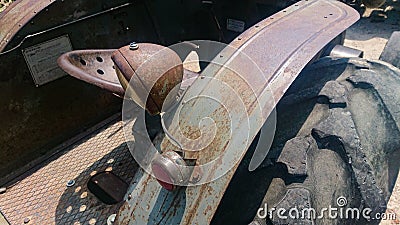 Old Tractor. 1940's. Editorial Stock Photo