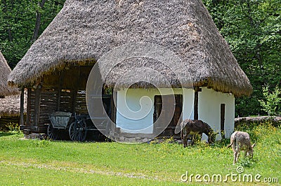 Romania Old traditional house Stock Photo