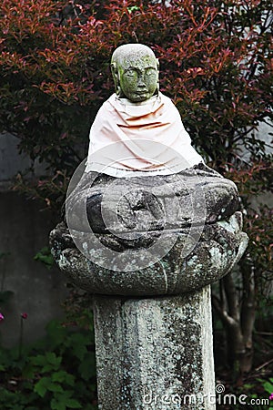 Old traditional Japanese buddhist statue Stock Photo