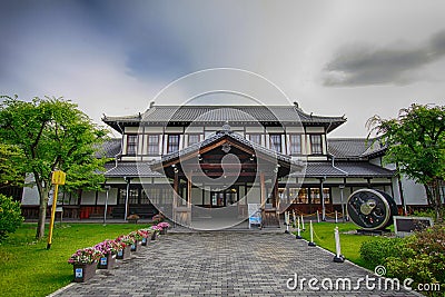 Old Traditional Japanese Building in Kyoto Editorial Stock Photo