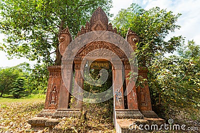 Old traditional Khmer temple in Siem Reap, Cambodia Stock Photo