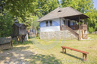 Old traditional romanian house Stock Photo