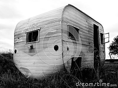 Old Trailer Stock Photo