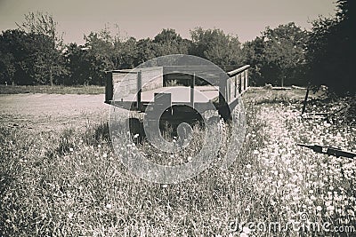 Old Trailer Stock Photo