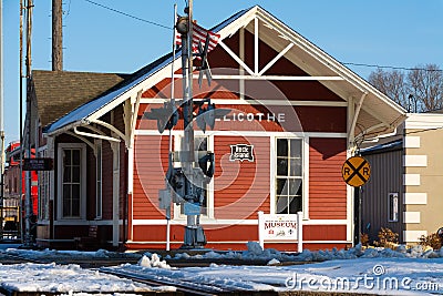 Old train depot Editorial Stock Photo