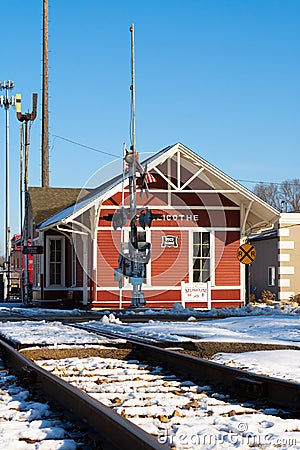 Old train depot Editorial Stock Photo