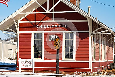 Old train depot Stock Photo