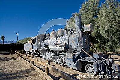 Old Train on History Museum Editorial Stock Photo