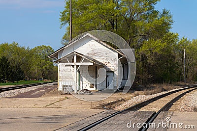 Old train station Stock Photo